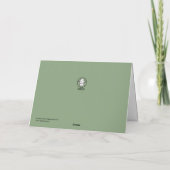 Feste minimalistische Weihnachtskarte Karte (Rückseite)