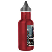 Feste Pferde | Frohe Weihnachten Edelstahlflasche (Links)