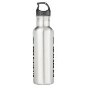 Feste Pferde | Frohe Weihnachten Edelstahlflasche (Rückseite)