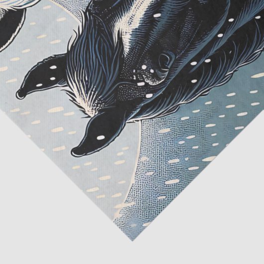 Feste Pferde | Frohe Weihnachten Seidenpapier (Detail)