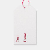 Feste Pferde und Weihnachtslicht Geschenkanhänger (Rückseite)