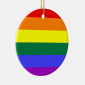 Feste Regenbogen-Kreis-Verzierung Keramikornament (Rechts)