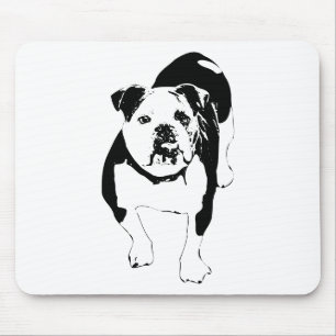 Feste Routine, Bulldog-Schreibtisch-Ergonomie Mousepad