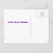 Feste Schokolade Ostern Feiertagspostkarte (Rückseite)