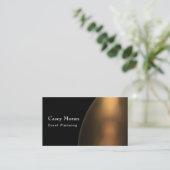 Feste schwarze Kurve über warmem unscharfem hellem Visitenkarte (Stehend Vorderseite)