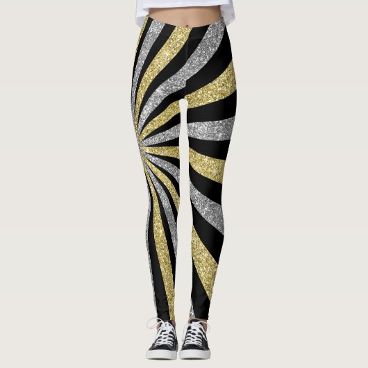 Feste Silvester Party Leggings (Vorderseite)