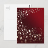 Feste Sterne Postkarte (Vorne/Hinten)