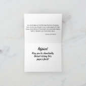 Feste Tabernacles Karte (Innenseite)