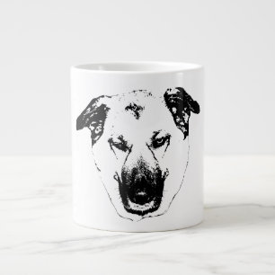 Feste Tasse mit Hundskopf für die Feiertage