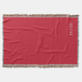Feste tiefe dunkelrote ZUHAUSE Throwdecke Decke