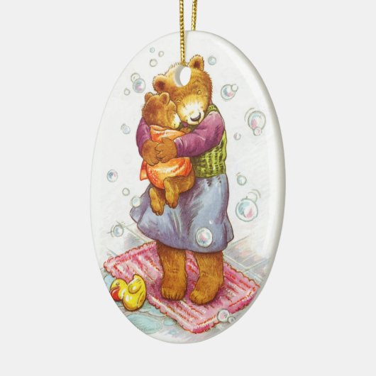 Feste Umarmung Mutter- Keramik Ornament (Links)