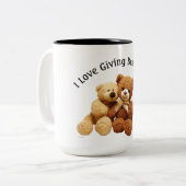 Feste Umarmungen 15 Unze Zwei-Ton Tasse (Vorderseite Links)