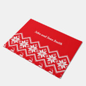 Feste Urlaubsplanung, anpassbare Tür Fußmatte (Schrägansicht)