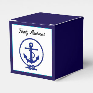 Feste verankerte Nautical Anchor Coastal Artwork Geschenkschachtel