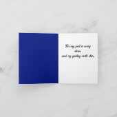 Feste verankerte Nautical Anchor Coastal Artwork Karte (Innenseite)