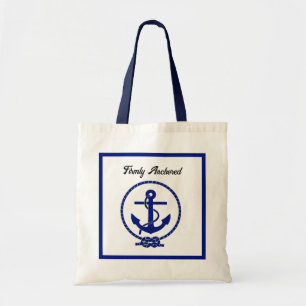 Feste verankerte Nautical Anchor Coastal Artwork Tragetasche