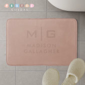 Feste weiche Licht-Pastell-Terrakotta-Beige-Farbe Badematte