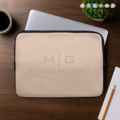 Feste weiche Lichtpaste Pfirsich-Beige-Rosa-Farbe Laptopschutzhülle