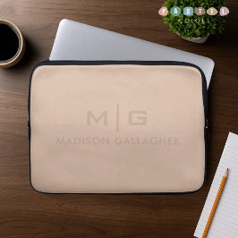 Feste weiche Lichtpaste Pfirsich-Beige-Rosa-Farbe Laptopschutzhülle