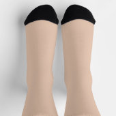 Feste weiche Lichtpaste Pfirsich-Beige-Rosa-Farbe Socken (Oben)