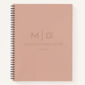 Feste weiche Lichtpaste Terrakotta Rosa Rot Pink Notizblock (Vorderseite)