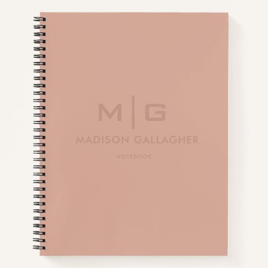 Feste weiche Lichtpaste Terrakotta Rosa Rot Pink Notizblock (Vorderseite)