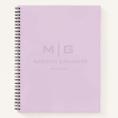 Feste weiche Lichtpastell-Lavendel-Purple-Farbe Notizblock (Vorderseite)