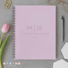 Feste weiche Lichtpastell-Lavendel-Purpurfarbe Notizblock