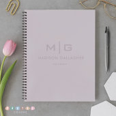 Feste weiche Lichtpastell-Lavendel-Purpurfarbe Notizblock