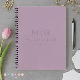 Feste weiche Lichtpastell-Lavendel-Purpurfarbe Notizblock