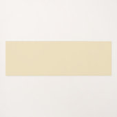 Fester blass-gelber Mond Yogamatte (Rückseite (Horizontal))