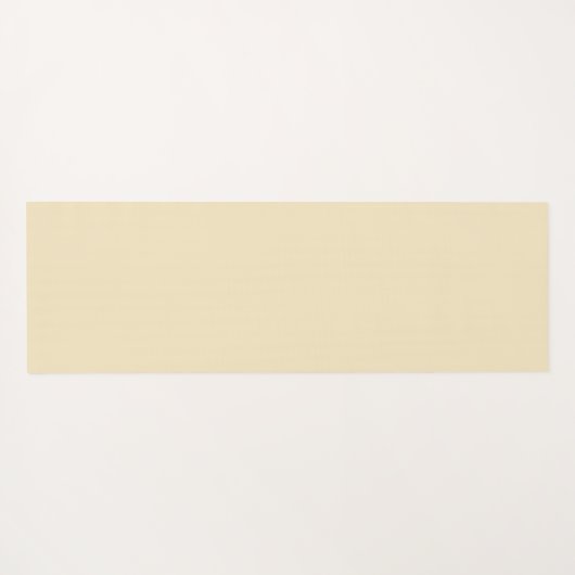 Fester blass-gelber Mond Yogamatte (Rückseite (Horizontal))