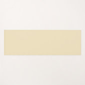 Fester blass-gelber Mond Yogamatte (Vorderseite (Horizontal))