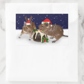 Fester Degus-Aufkleber Rechteckiger Aufkleber (Tasche)