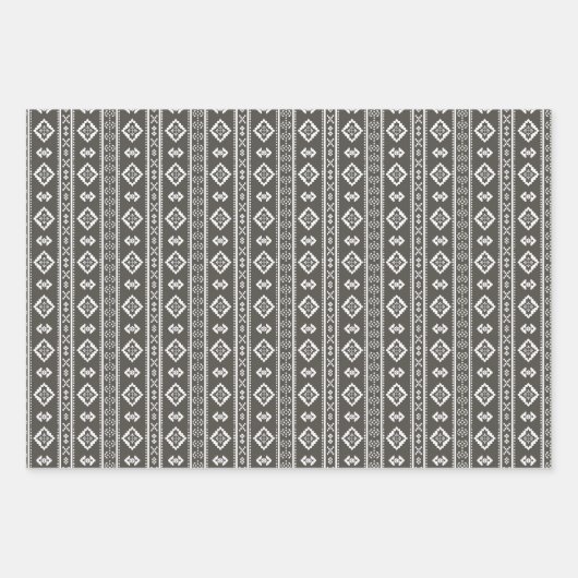 Fester Farbwald Schattengrün grau Geschenkpapier Set (Vorderseite 2)