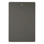 Fester Farbwald Schattengrün grau Mini Klemmbrett (Rückseite)