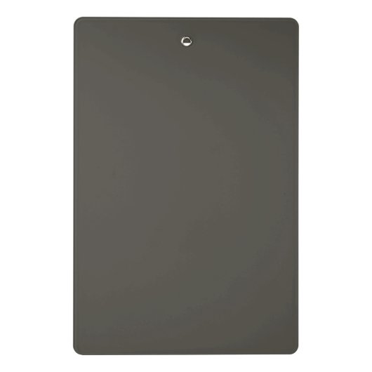 Fester Farbwald Schattengrün grau Mini Klemmbrett (Rückseite)