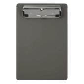 Fester Farbwald Schattengrün grau Mini Klemmbrett (Vorderseite)