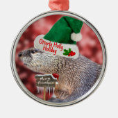 Fester Fluss Otter Weihnachtsschmuck (Vorne)