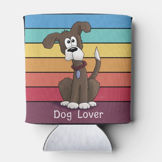 Fester Hund Lover Can Cooler Dosenkühler (Rückseite)