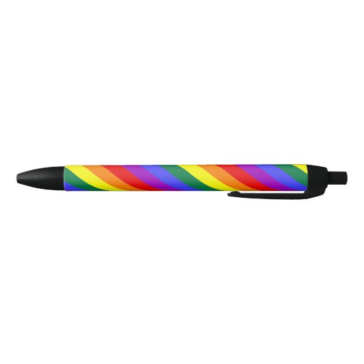 Fester Regenbogen-Streifen-Stift D Kugelschreiber (Unterseite)