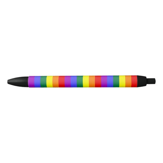Fester Regenbogen-Streifen-Stift H Kugelschreiber (Vorderseite)