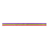 Fester Regenbogen Stripes Band Satinband (Vorderseite)