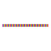 Fester Regenbogen Stripes Band Satinband (Vorderseite)