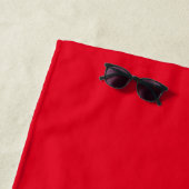 Fester roter, roter, benutzerdefinierter Schiffsna Strandtuch (Beispiel)