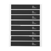 Fester schwarzer ~ Weiß-Text (Bogen)