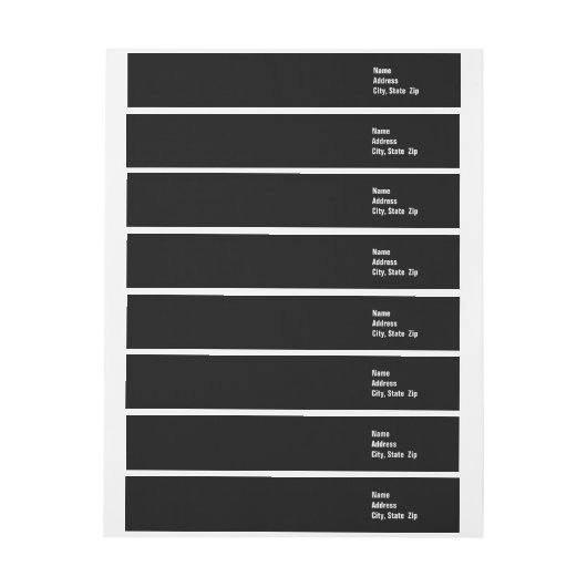 Fester schwarzer ~ Weiß-Text (Bogen)