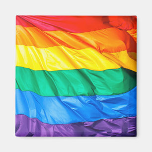 Fester Stolz - Gay Pride-Flaggen-Nahaufnahme Magnet