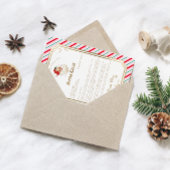 Fester Streifenbrief von der Santa Foil Card Folieneinladung