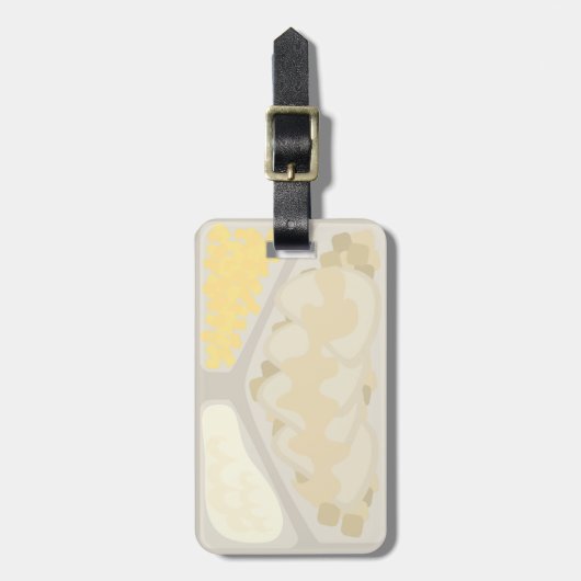 Fester Tag Gepäckanhänger (Vorderseite vertikal)